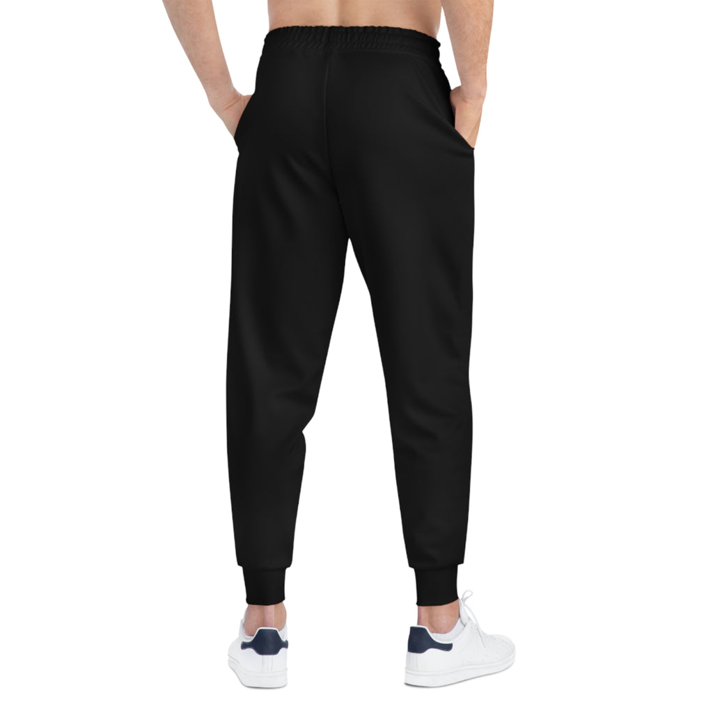 Athletic Joggers with Bold Logo - Trendy Workout Pants for Fitness Lovers, Casual Wear, Gift for Gym Enthusiasts, Everyday Comfort