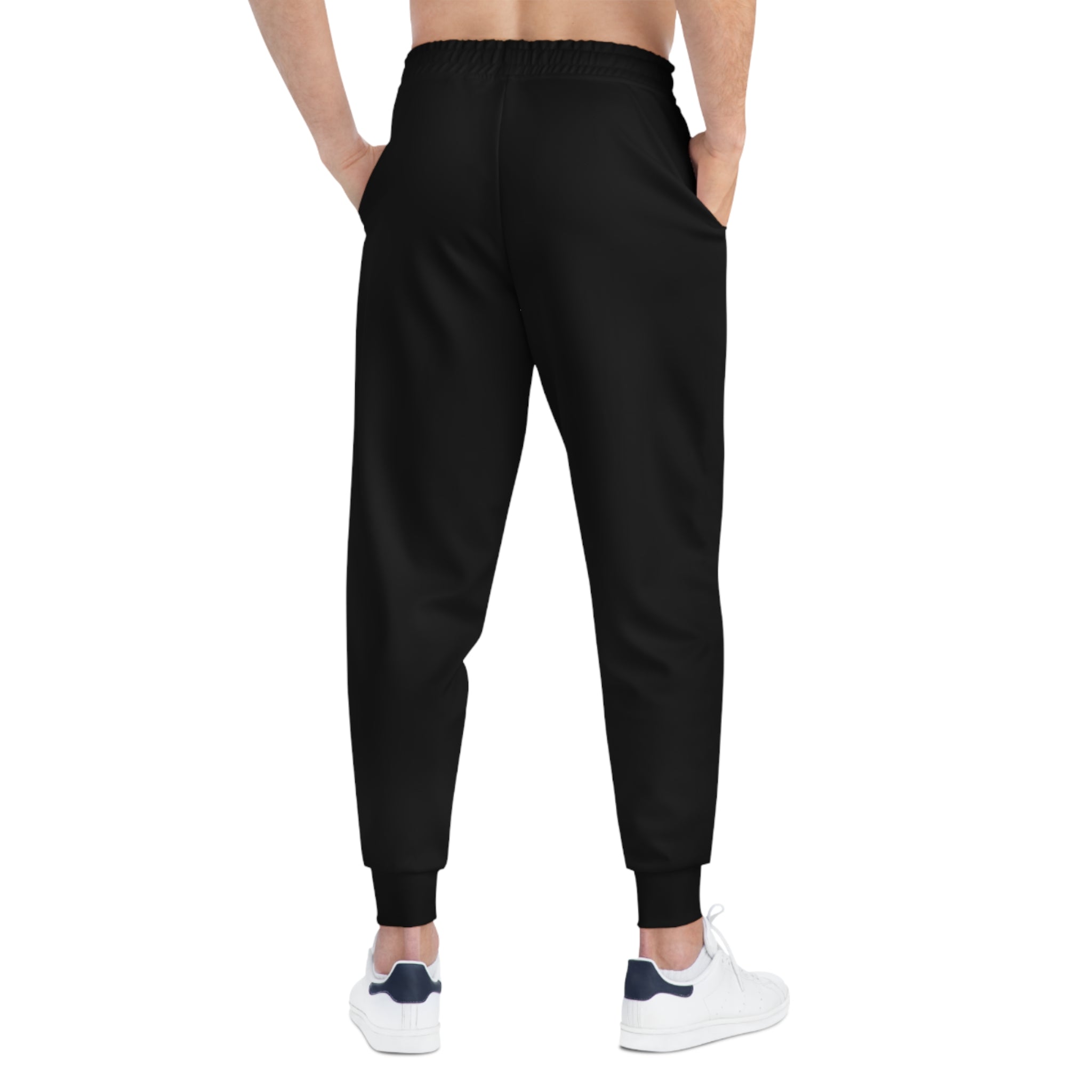 Athletic Joggers with Bold Logo - Trendy Workout Pants for Fitness Lovers, Casual Wear, Gift for Gym Enthusiasts, Everyday Comfort