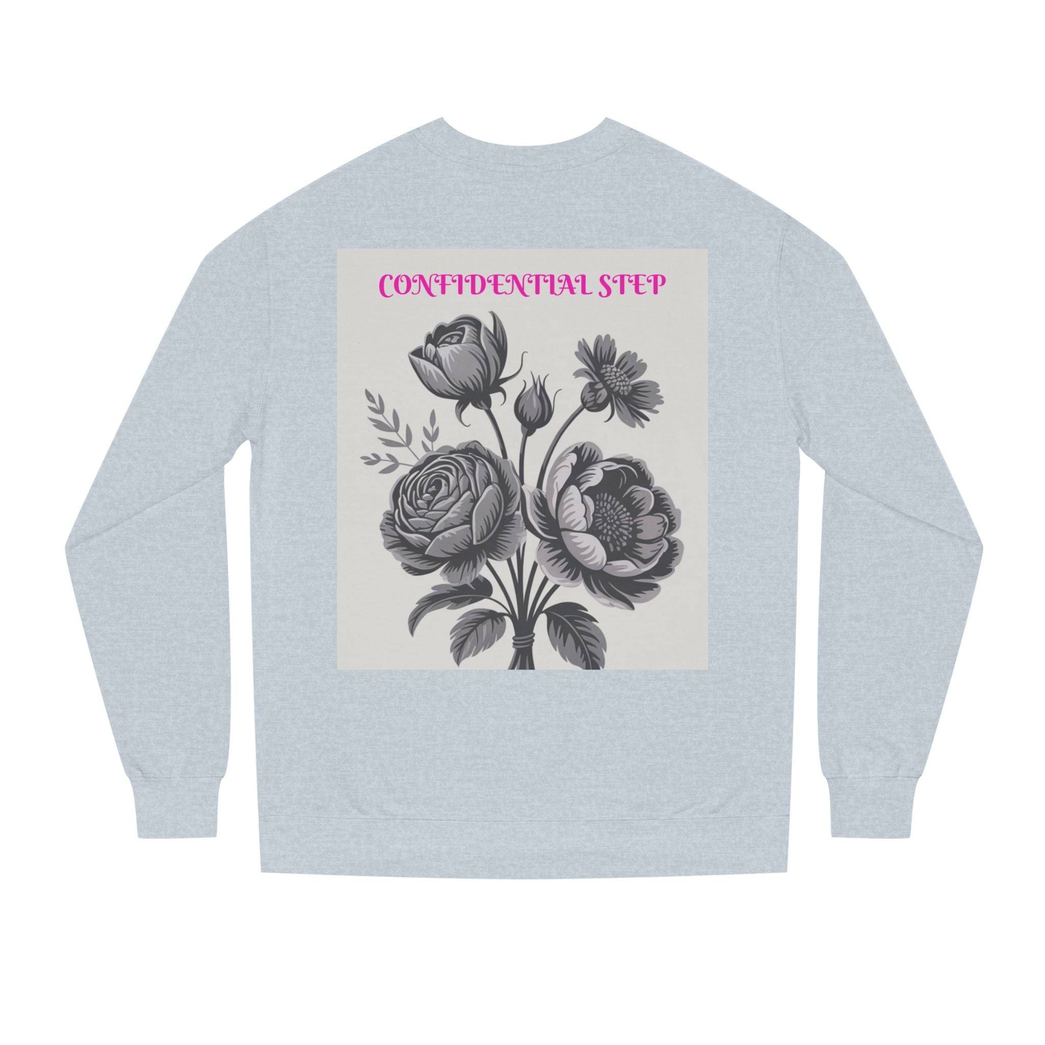 Chic Floral Crew Neck Sweatshirt - Cozy Unisex Style for Spring, Casual Wear, Gift for Her, Trendy Lounge, Everyday Comfort
