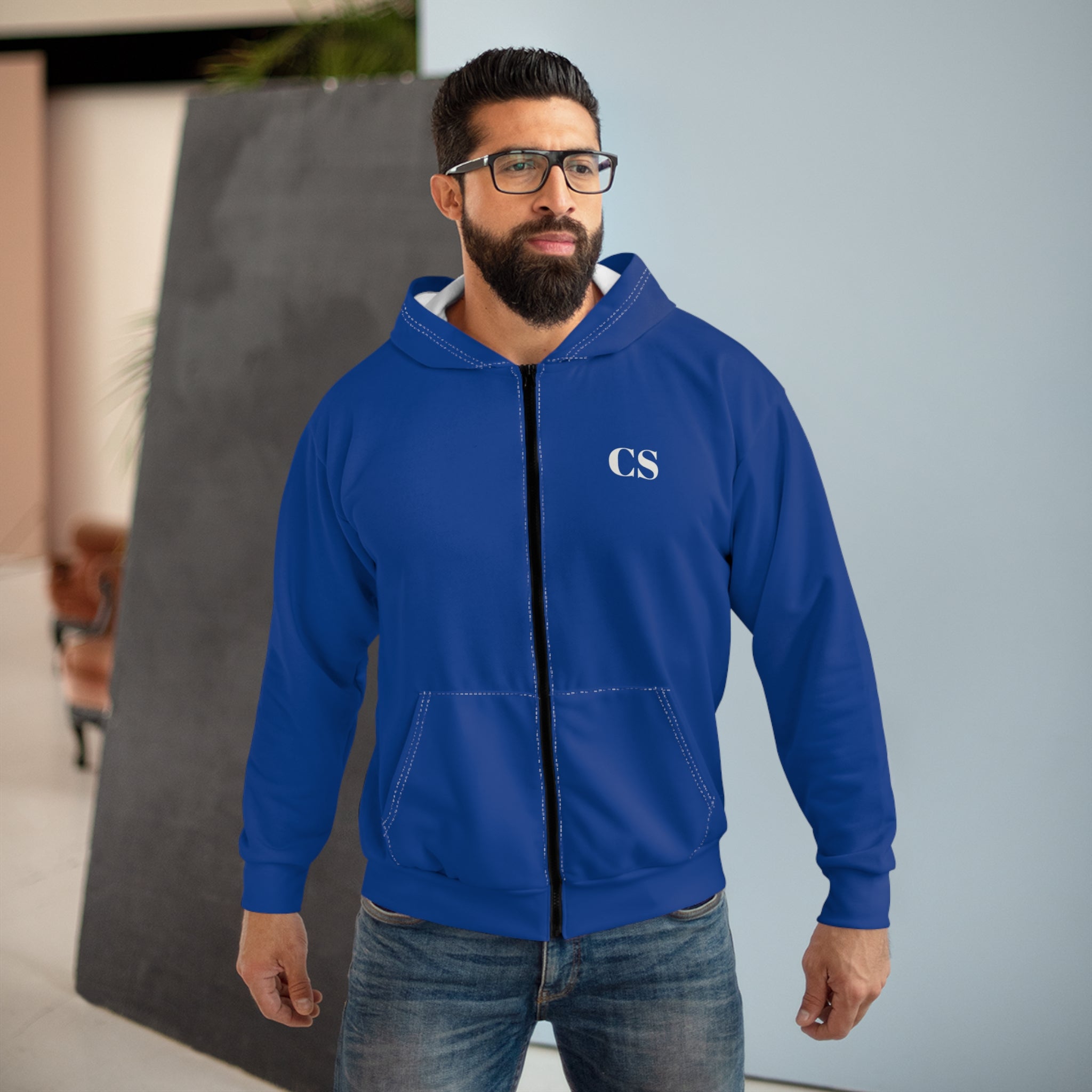 Custom Unisex Zip Hoodie, Stylish Fashion Outerwear, Perfect Gift for Birthdays, Casual Wear, Seasonal Layers