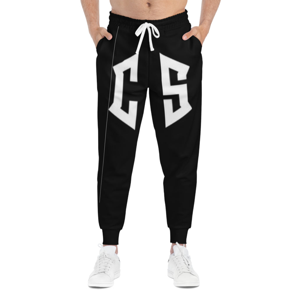 Athletic Joggers with Bold Logo - Trendy Workout Pants for Fitness Lovers, Casual Wear, Gift for Gym Enthusiasts, Everyday Comfort